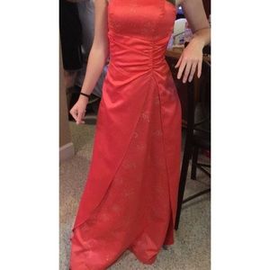 Orange homecoming dress